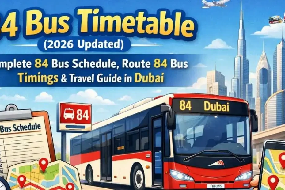 84 Bus Timetable (2026 Updated): Complete 84 Bus Schedule, Route 84 Bus Timings & Travel Guide in Dubai