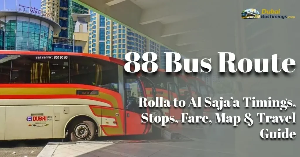 88 Bus Route 2026