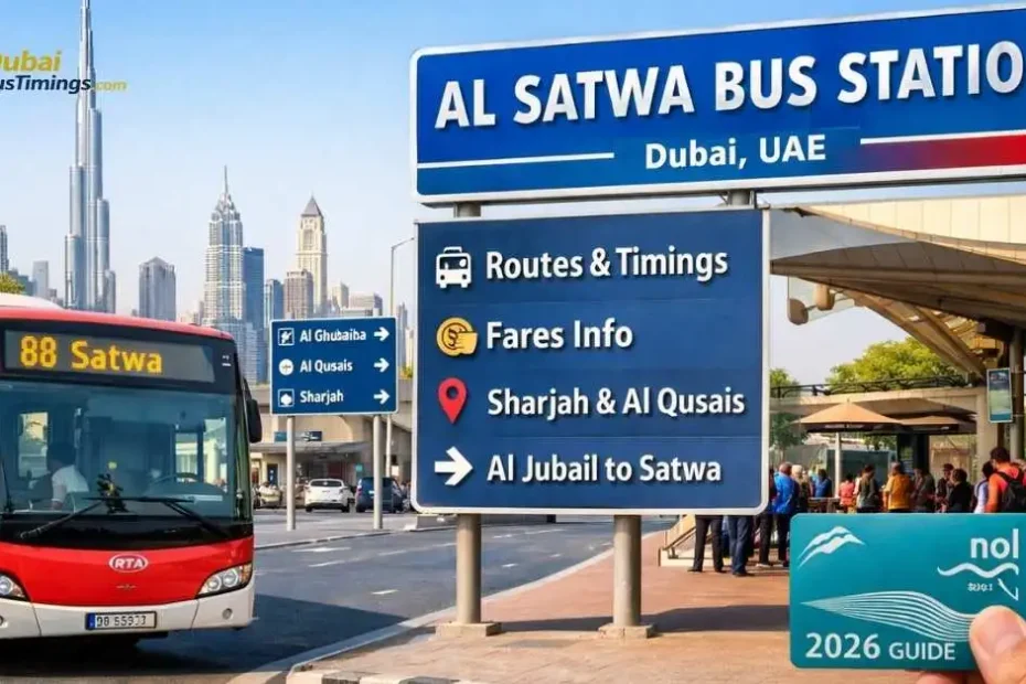 Al Satwa Bus Station Dubai (2026 Guide): Routes, Timings, Fares, and Travel Tips