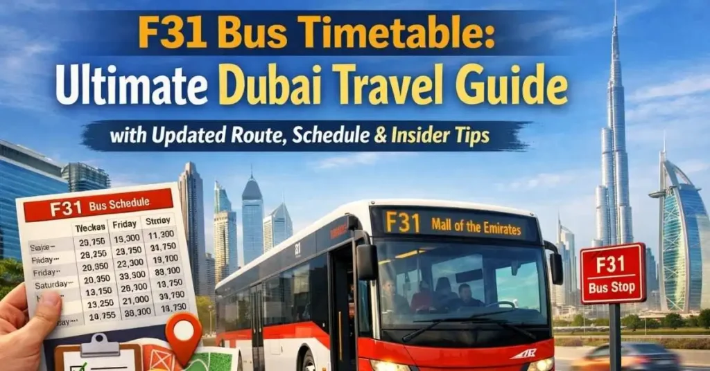 F31 Bus Timetable 2026: Ultimate Dubai Travel Guide with Updated Route, Schedule & Insider Tips