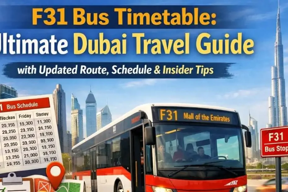 F31 Bus Timetable 2026: Ultimate Dubai Travel Guide with Updated Route, Schedule & Insider Tips