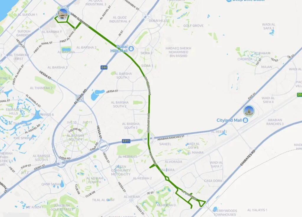 F32 Bus Route Map