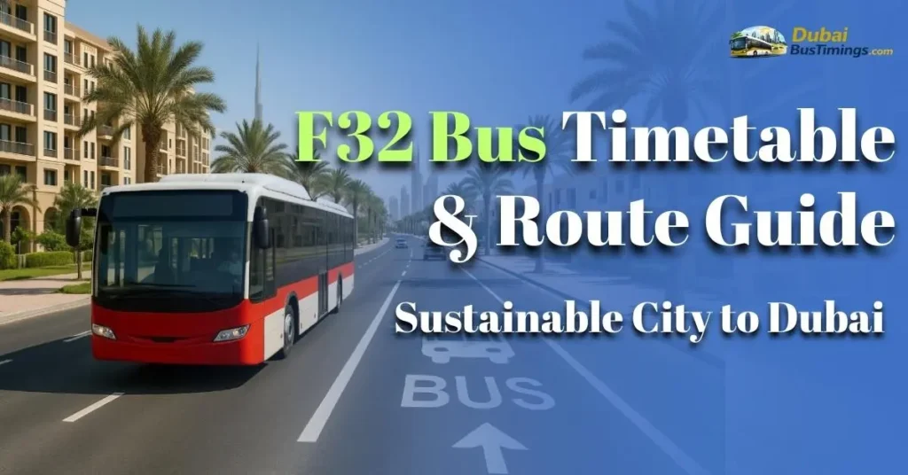 F32 Bus Timetable & Route Guide – Sustainable City to Dubai