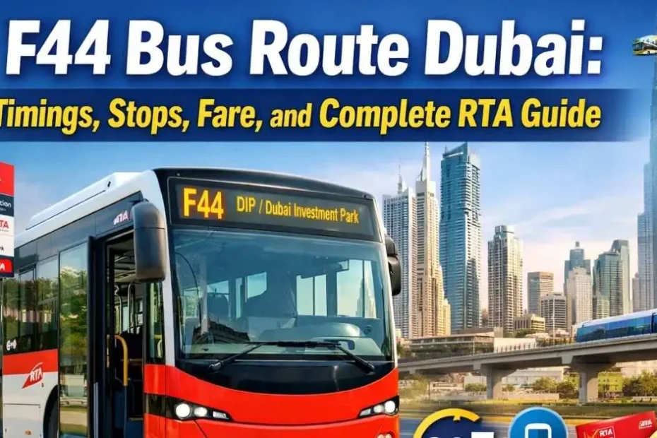 F44 Bus Route Dubai: Timings, Stops, Fare, and Complete RTA Guide (2026)