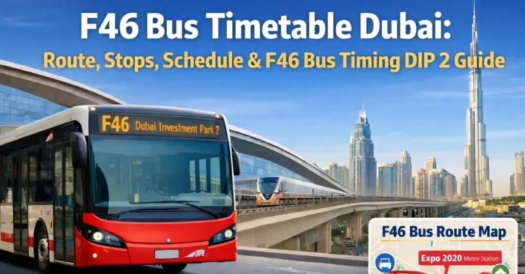 F46 Bus Timetable Dubai 2026: Route, Stops, Schedule & F46 Bus Timing DIP 2 Guide