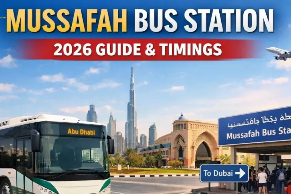 Mussafah Bus Station 2026 Guide: Timings to Dubai, Ibn Battuta, Routes & Contact Number