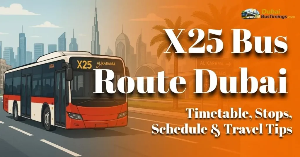 X25 Bus Route Dubai – Timetable, Stops, Schedule & Travel Tips
