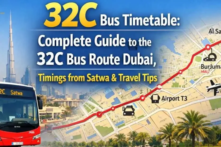 32C Bus Timetable 2026: Complete Guide to the 32C Bus Route Dubai, Timings from Satwa & Travel Tips