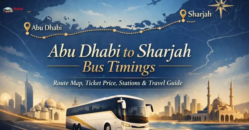Abu Dhabi to Sharjah Bus Timings (2026): Route Map, Ticket Price, Stations & Travel Guide