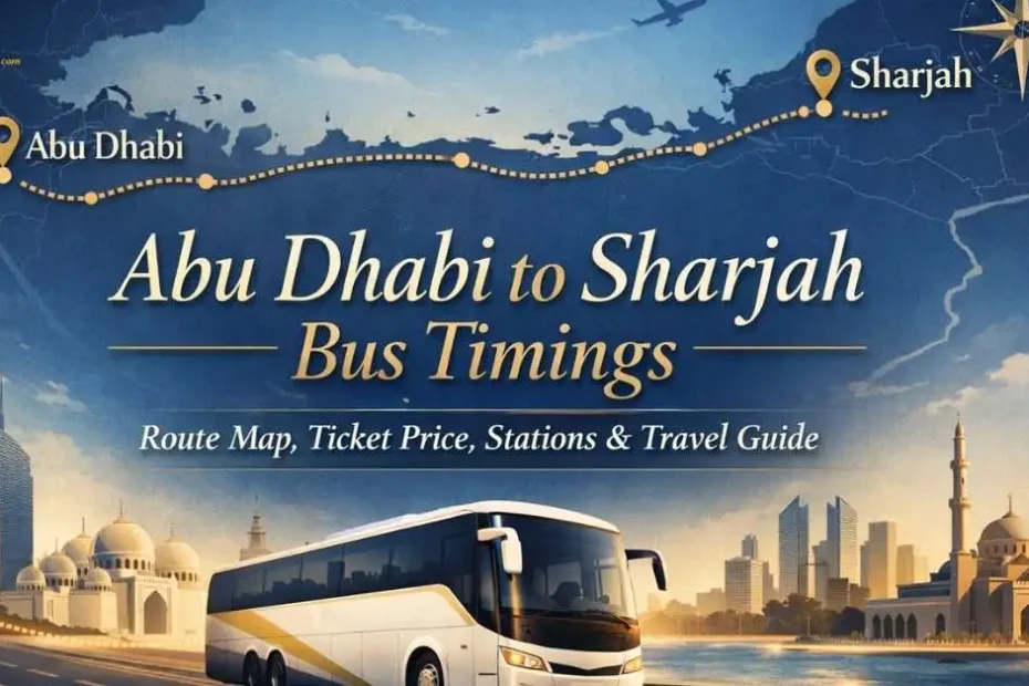 Abu Dhabi to Sharjah Bus Timings (2026): Route Map, Ticket Price, Stations & Travel Guide