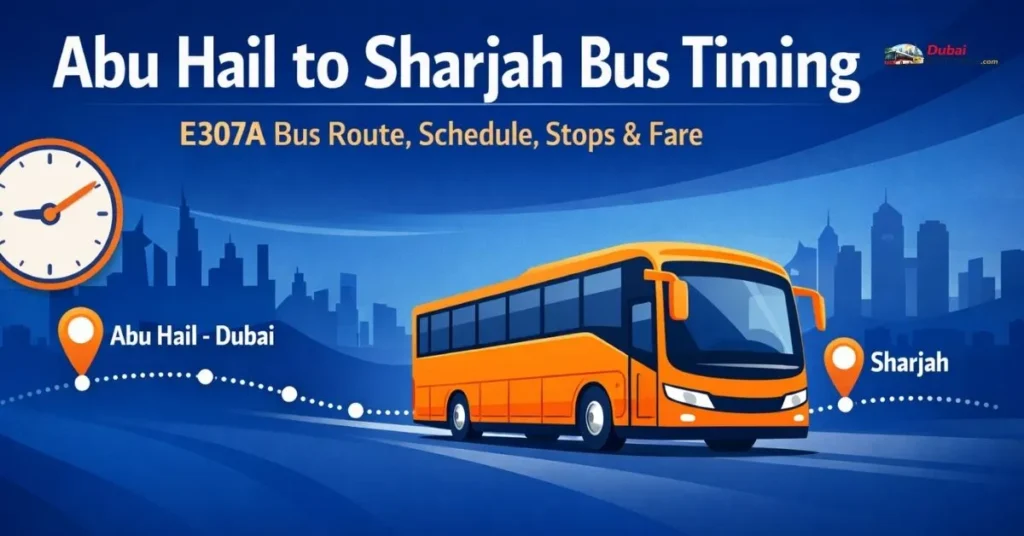 Abu Hail to Sharjah Bus Timing (2026 Guide): E307A Bus Route, Schedule, Stops & Fare