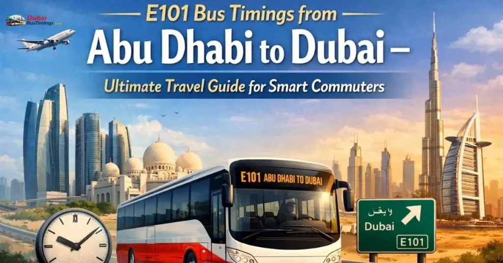 E101 Bus Timings from Abu Dhabi to Dubai (2026 Update) – Ultimate Travel Guide for Smart Commuters