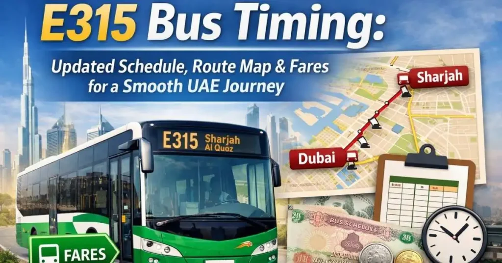 E315 Bus Timing 2026 Guide: Updated Schedule, Route Map & Fares for a Smooth UAE Journey