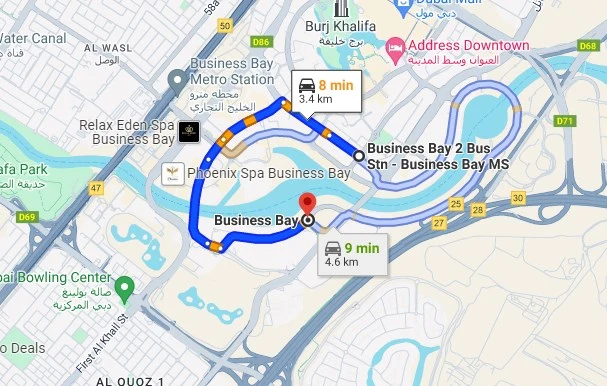 F14 Bus Route Map