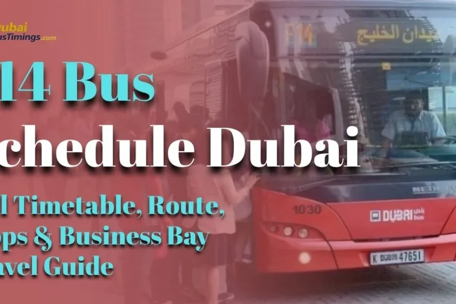 F14 Bus Schedule 2026 Dubai: Full Timetable, Route, Stops & Business Bay Travel Guide