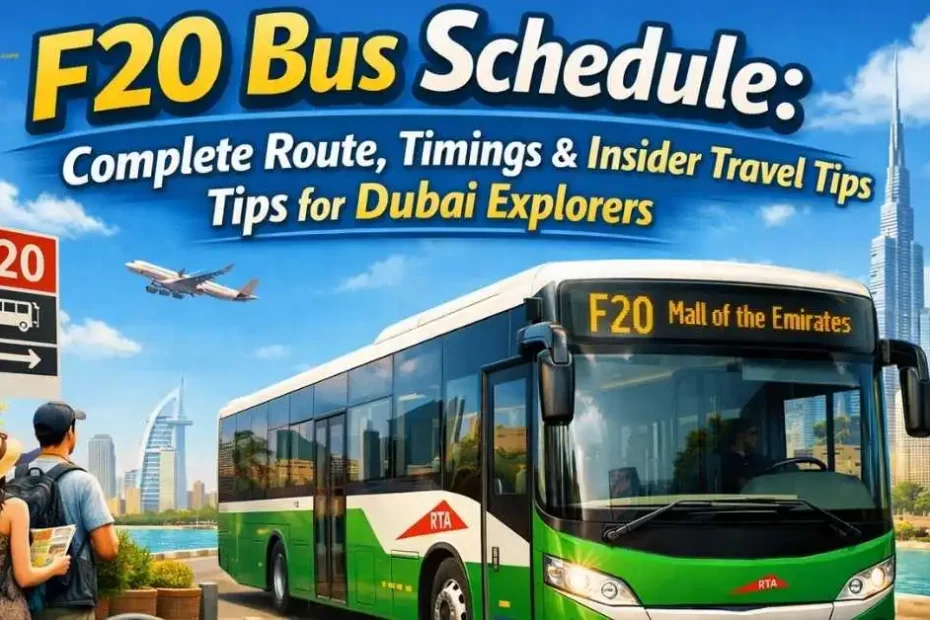 F20 Bus Schedule (2026 Updated Guide): Complete Route, Timings & Insider Travel Tips for Dubai Explorers