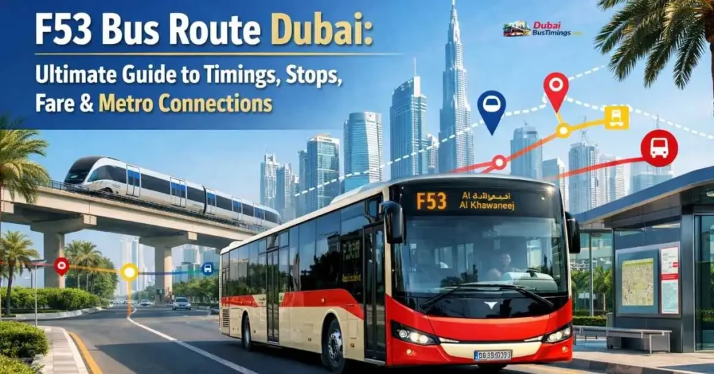 F53 Bus Route Dubai: 2026 Ultimate Guide to Timings, Stops, Fare & Metro Connections