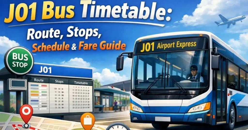 J01 Bus Timetable 2026: Route, Stops, Schedule & Fare Guide
