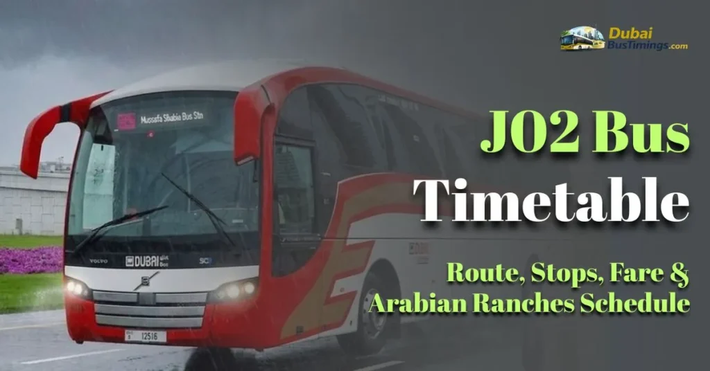 J02 Bus Timetable