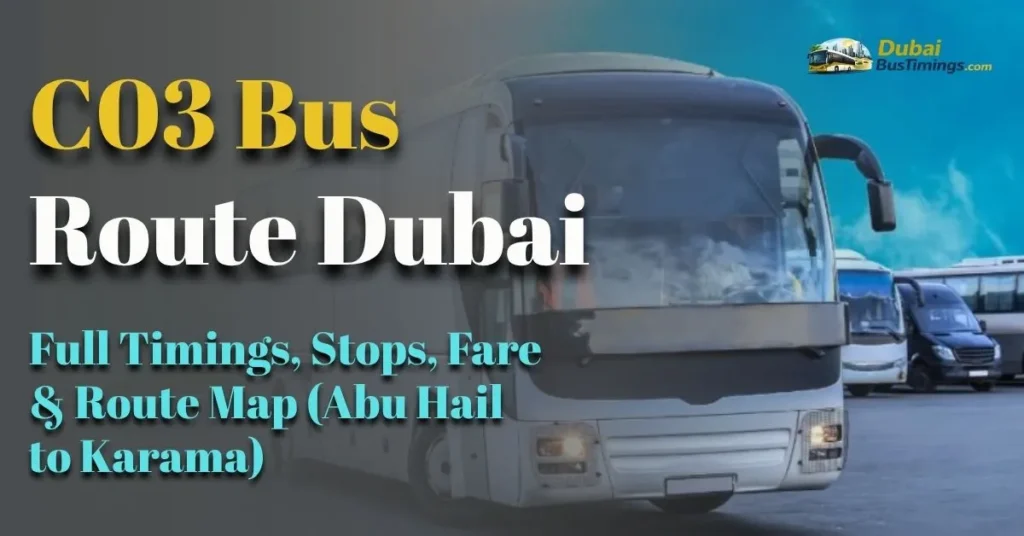 C03 Bus Route Dubai