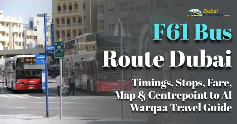 F61 Bus Route Dubai 2026