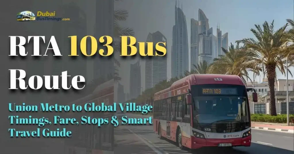RTA 103 Bus Route