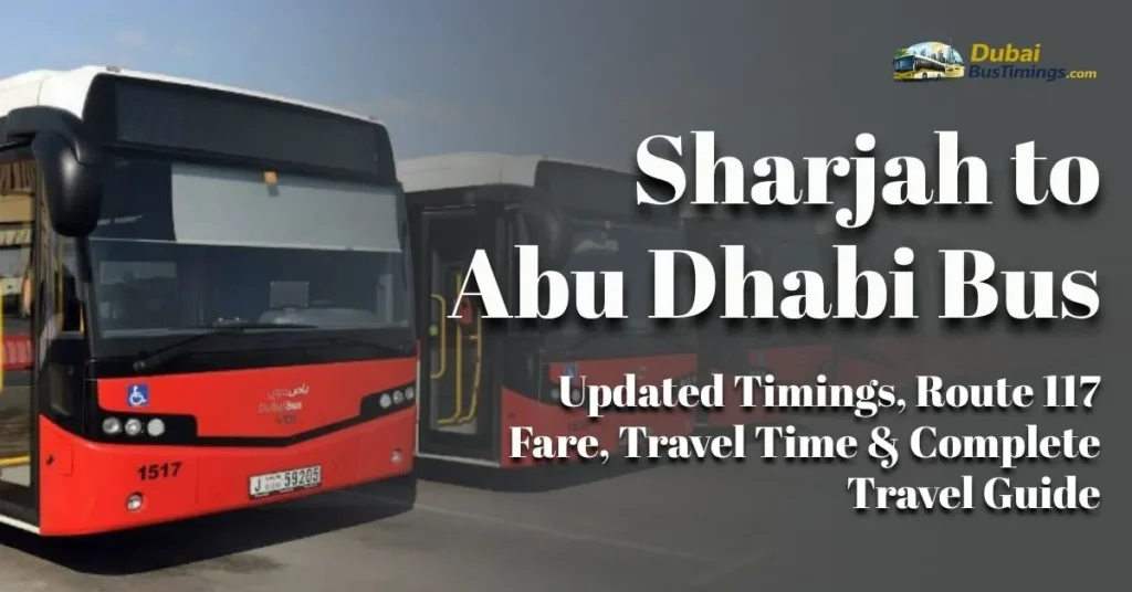 Sharjah to Abu Dhabi Bus