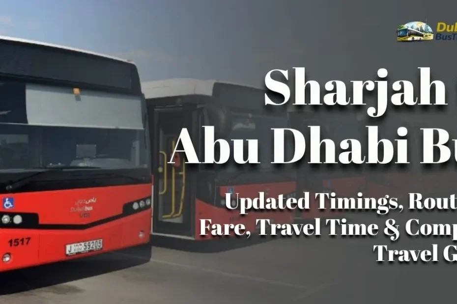 Sharjah to Abu Dhabi Bus
