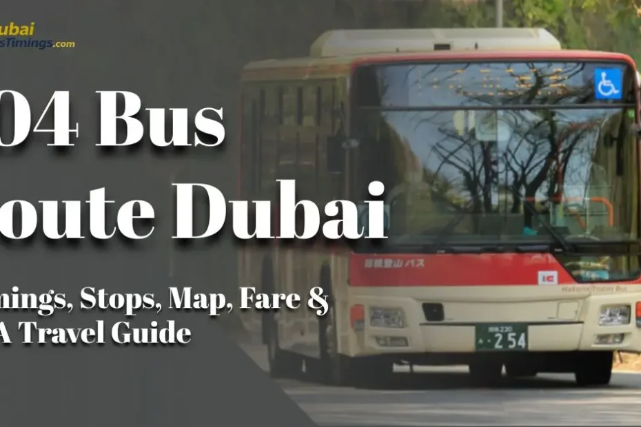 J04 Bus Route Dubai 2026