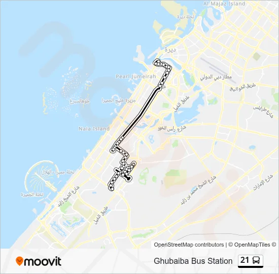 21 Bus Route Map
