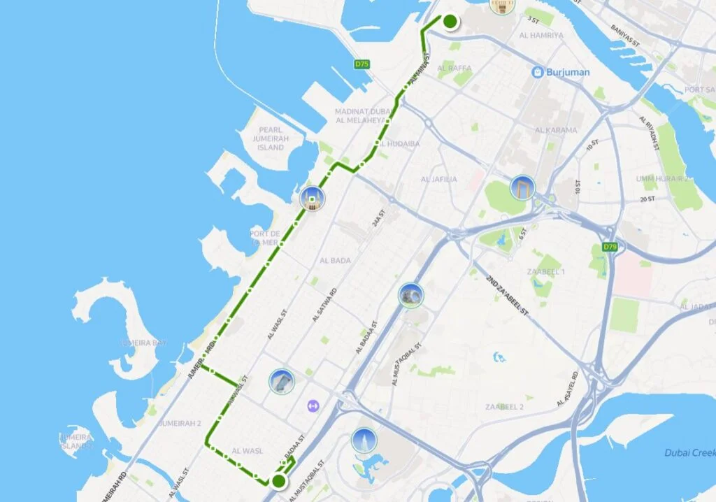 9 Bus Route Map