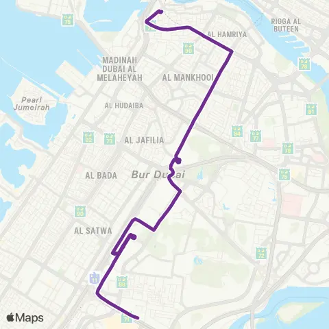 RTA 29 Bus Route Map
