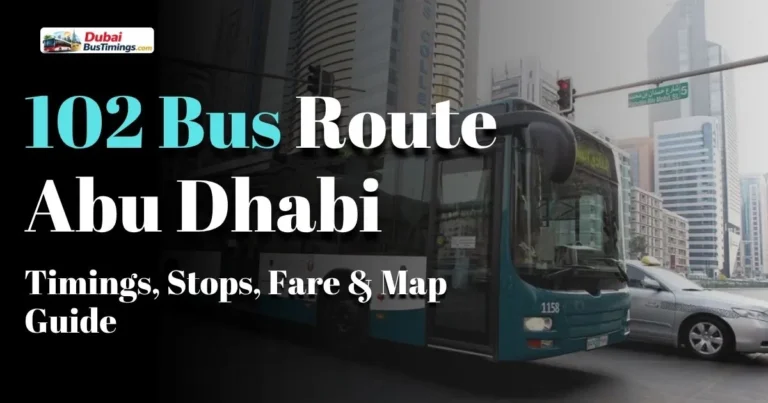102 Bus Route Abu Dhabi