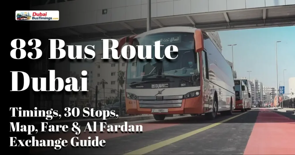 83 Bus Route Dubai