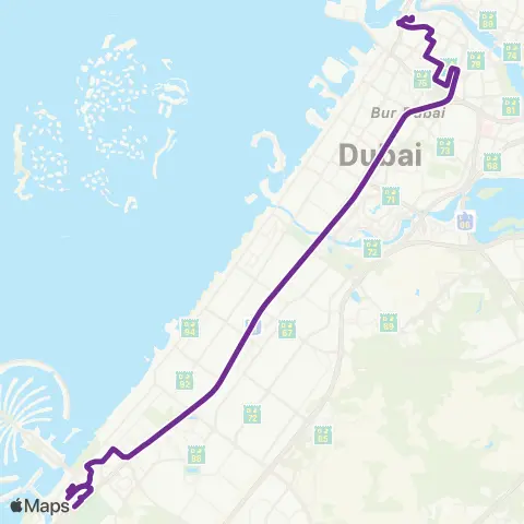 83 Bus Route Map