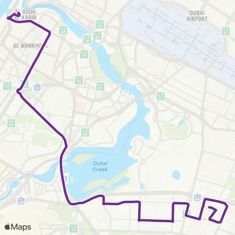 61 Bus Route Map Dubai 2026