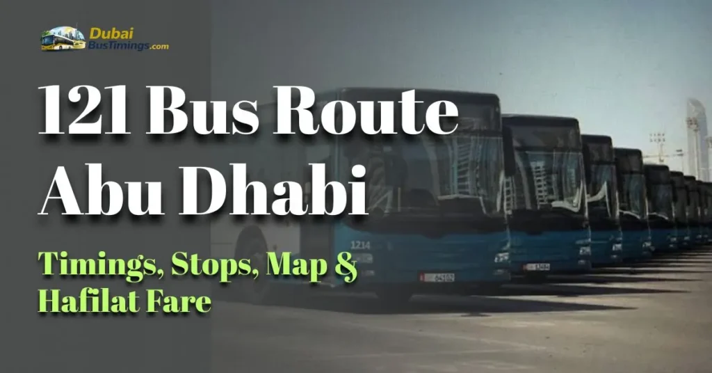 121 Bus Route Abu Dhabi