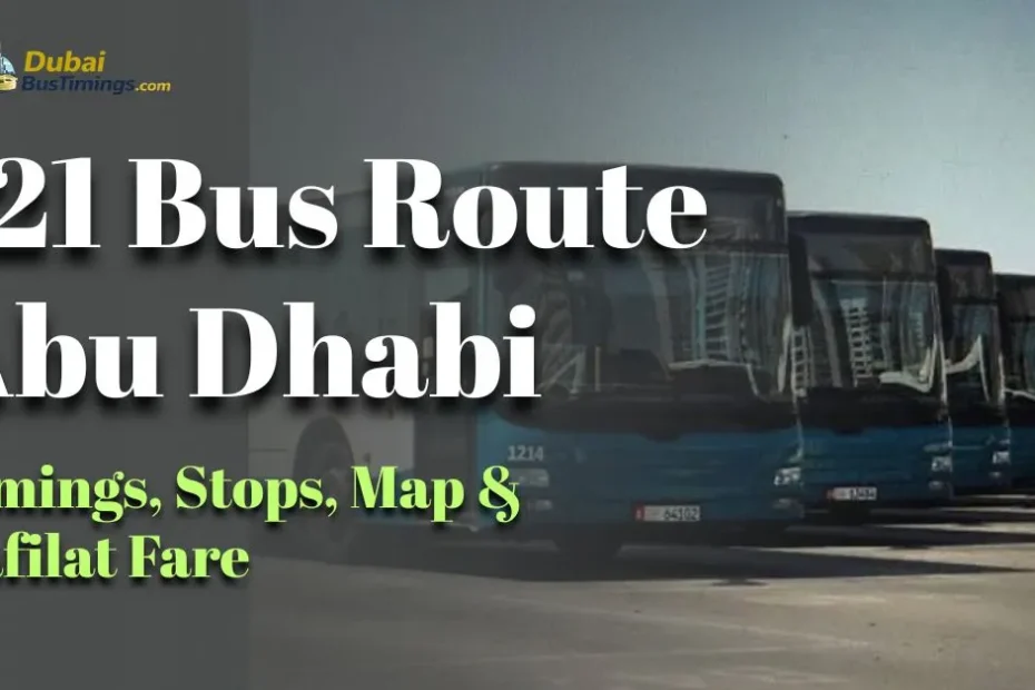 121 Bus Route Abu Dhabi