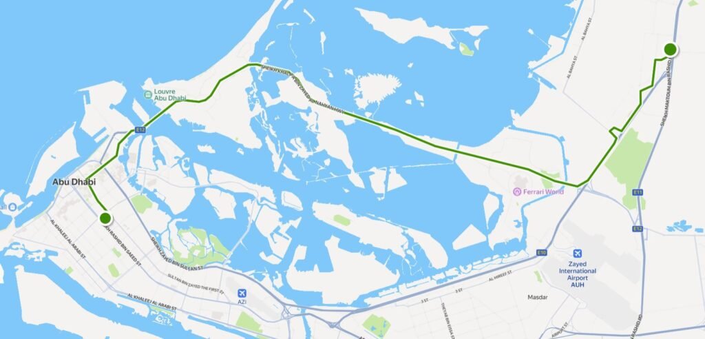 202 Bus Route Map