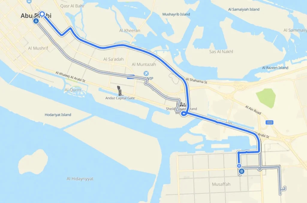 Bus 111 Route Map