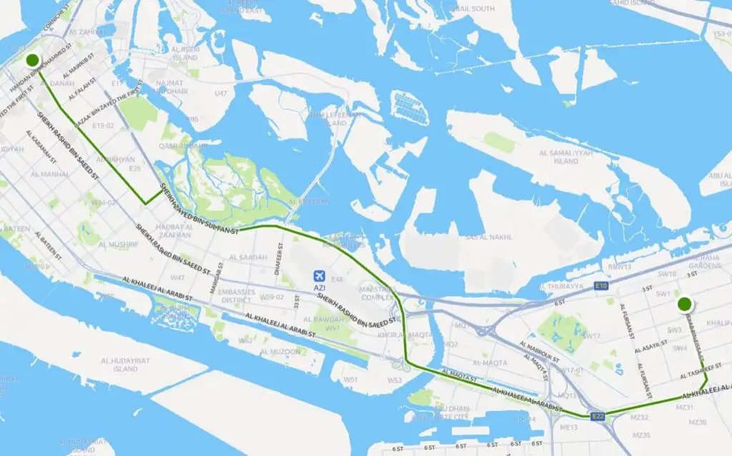 Bus 160 Route Map