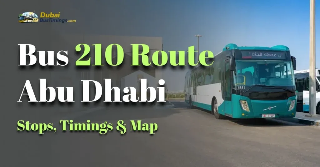 Bus 210 Route Abu Dhabi