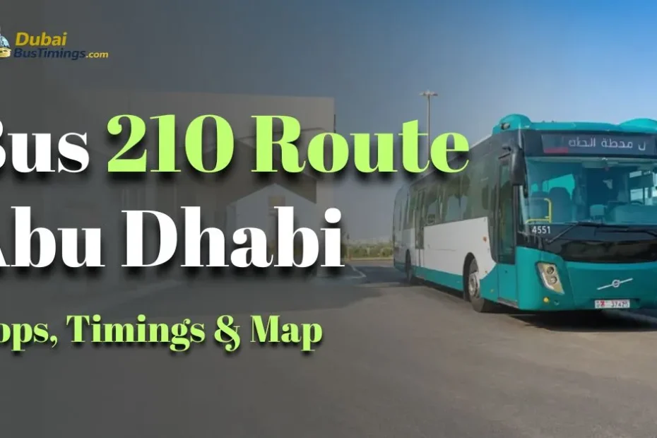 Bus 210 Route Abu Dhabi