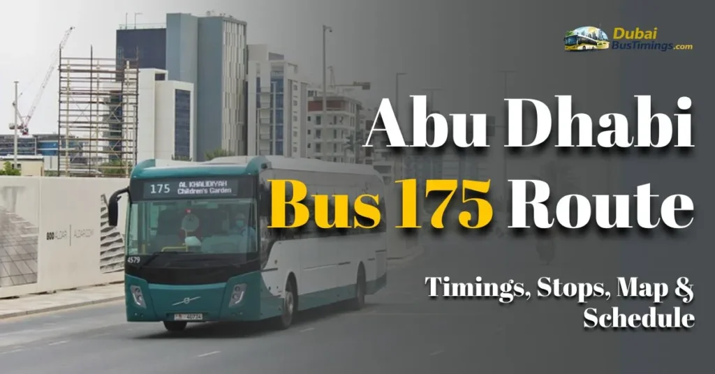 Abu Dhabi Bus 175 Route Timings