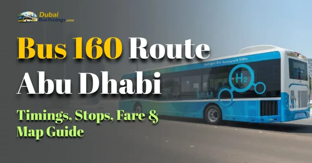 Bus 160 Route Abu Dhabi