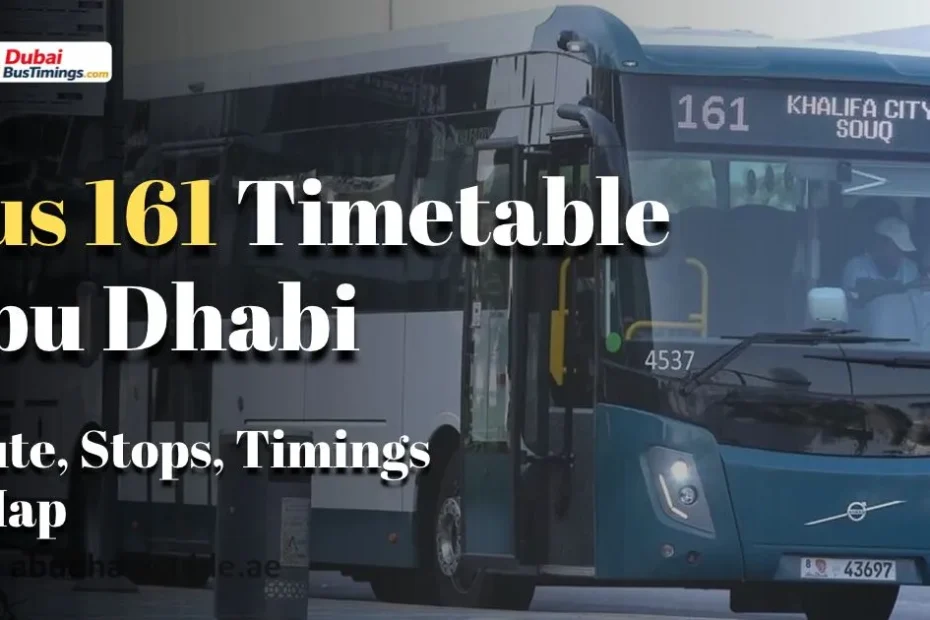 161 Bus Timetable Abu Dhabi