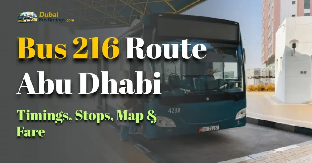 Bus 216 Route Abu Dhabi
