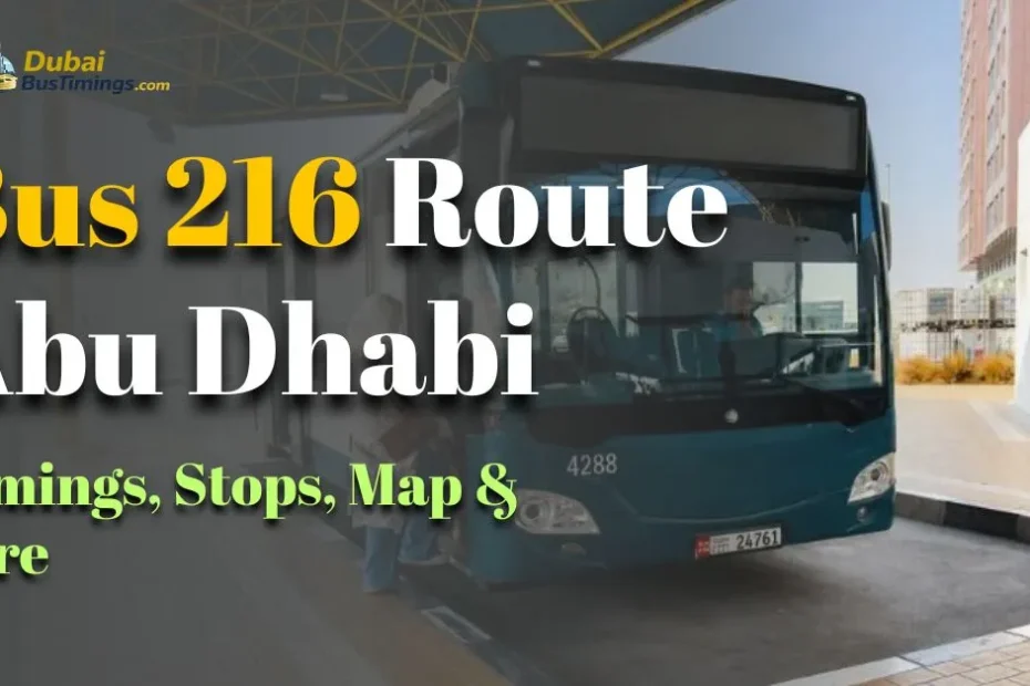 Bus 216 Route Abu Dhabi