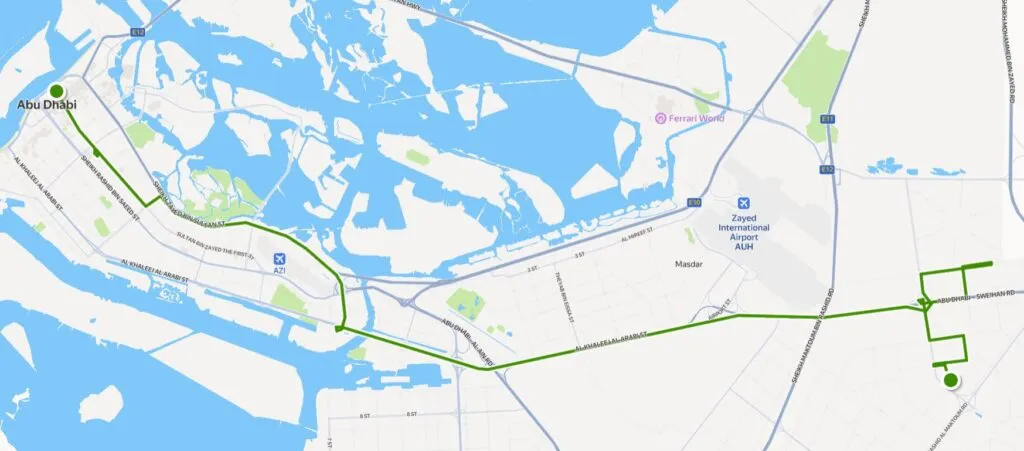 Bus 300 Route Map