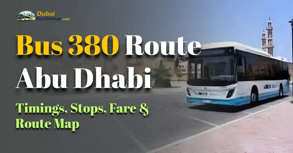 Bus 380 Route Abu Dhabi